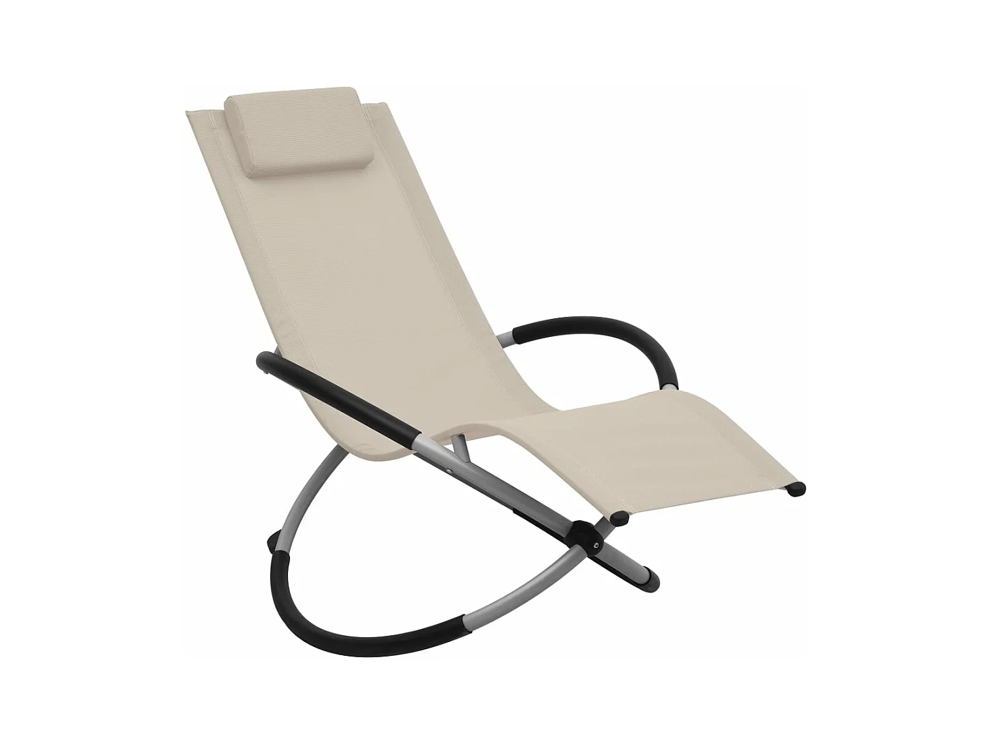 Transat chaise longue bain crème 60.5 x 121 x 59.5 cm 02_0012912
