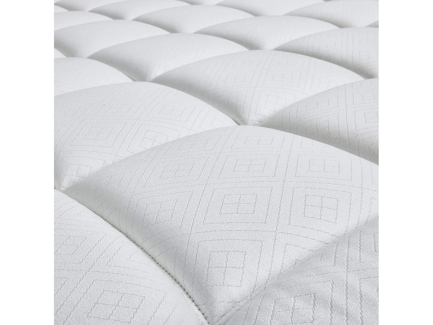 Matelas capitonné Epeda ressorts ensachés, cachemire et soie Le Majestueux 80x200