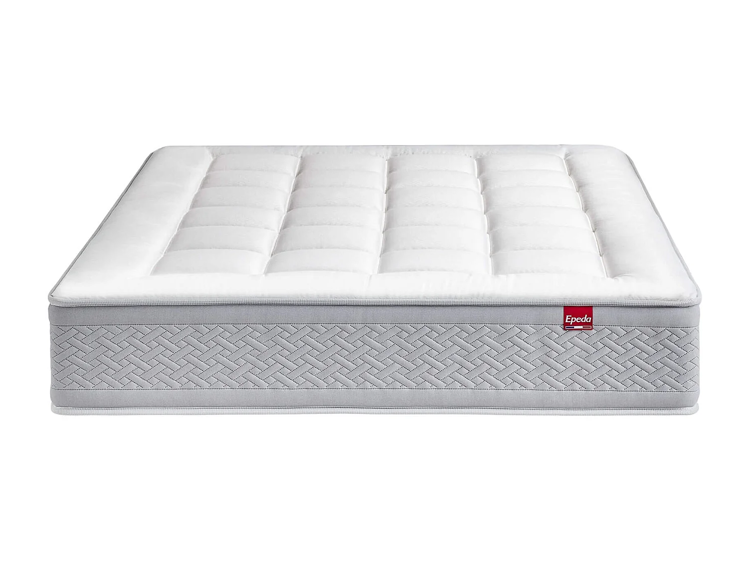 Matelas capitonné Epeda ressorts ensachés, cachemire et soie Le Majestueux 70x190