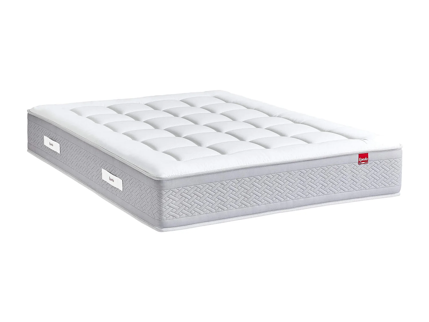 Matelas capitonné Epeda ressorts ensachés, cachemire et soie Le Majestueux 160x200