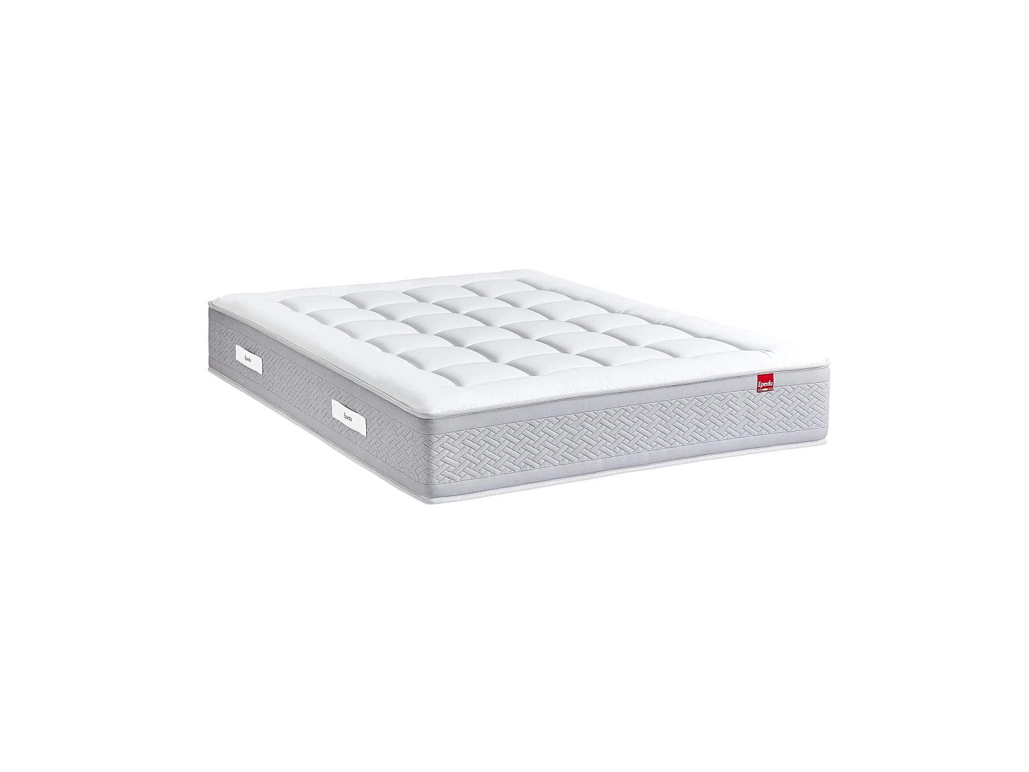 Matelas capitonné Epeda ressorts ensachés, cachemire et soie Le Majestueux 160x200