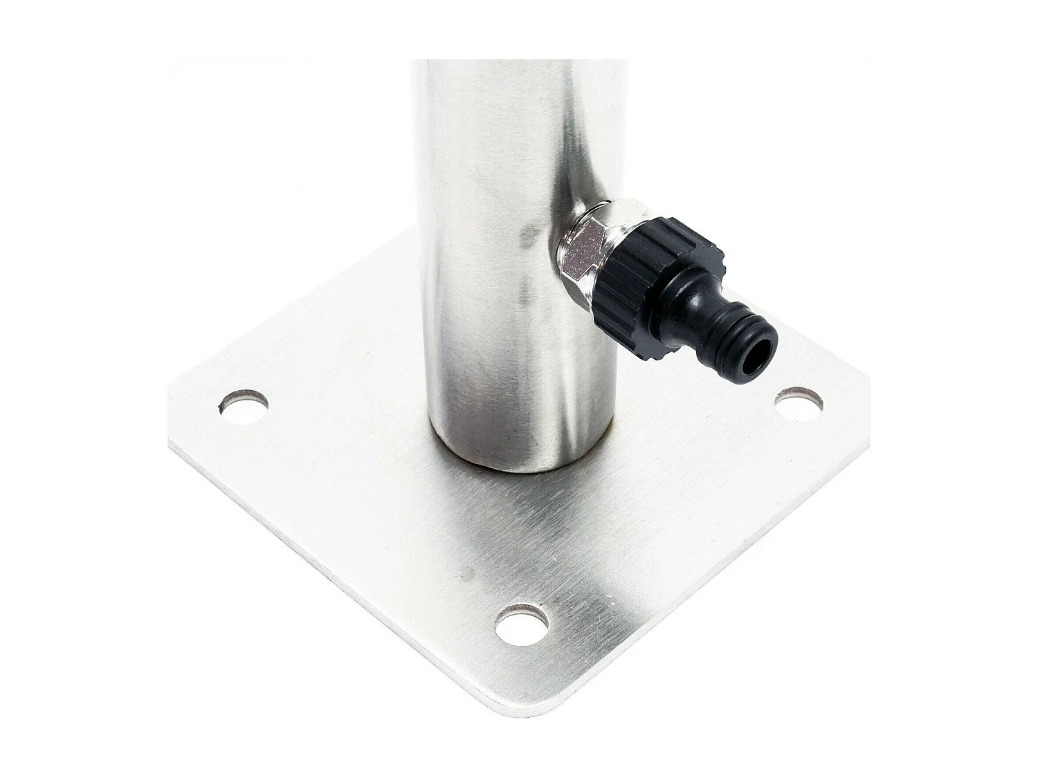 Colonna d'acqua 95,5 cm punto acqua distributore d'acqua da giardino rotondo in acciaio fine 16_0002383