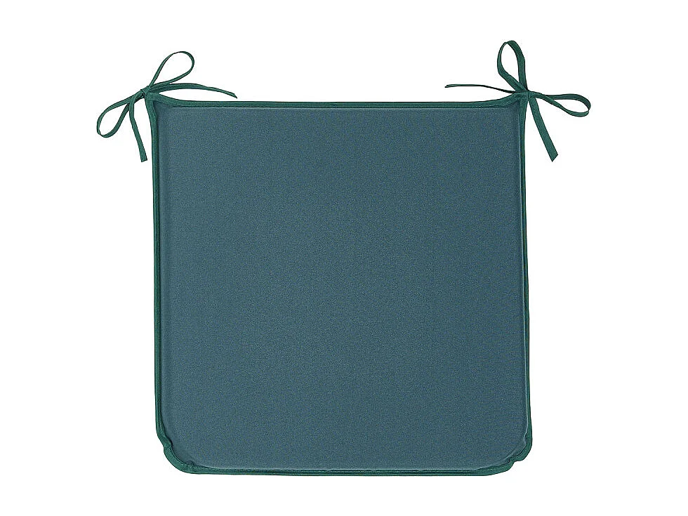 Coussin de chaise en tissu 100% polyester et rempli d'une base en mousse. Bleu pétrole