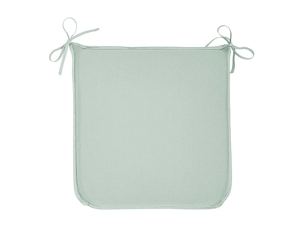Coussin de chaise en tissu 100% polyester et rempli d'une base en mousse. Turquoise