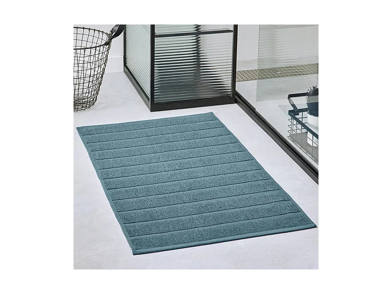 100% katoenen badmat, 700 grams m2. Petrol Blauw