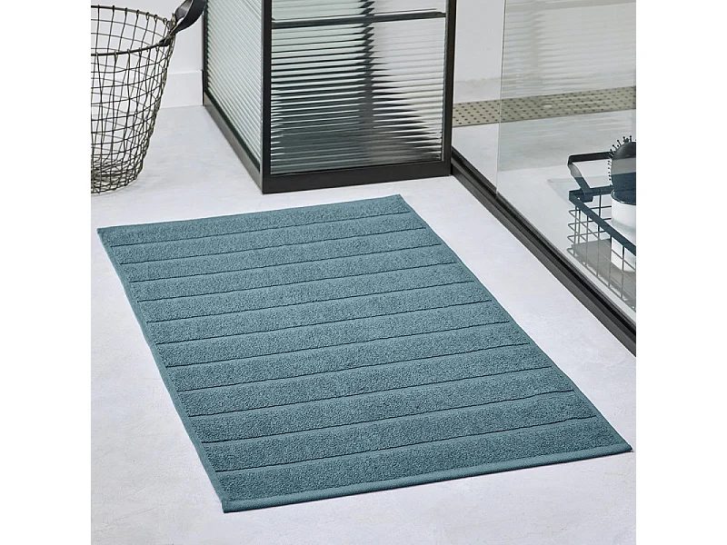 100% katoenen badmat, 700 grams m2. Petrol Blauw