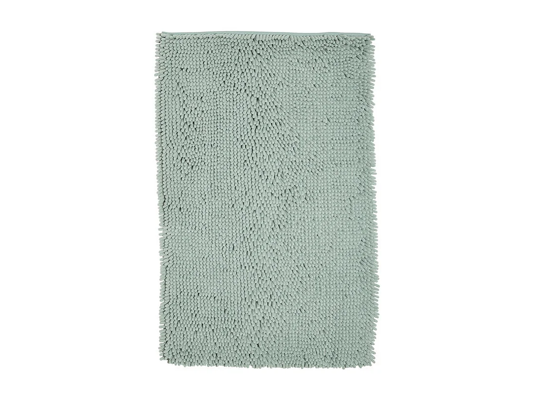 Tapis de bain 100% polyester design bigoudis, 1700 grammes m2 Turquoise
