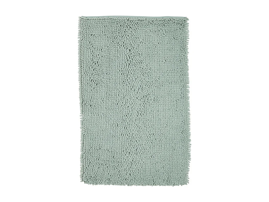 Tapis de bain 100% polyester design bigoudis, 1700 grammes m2 Turquoise