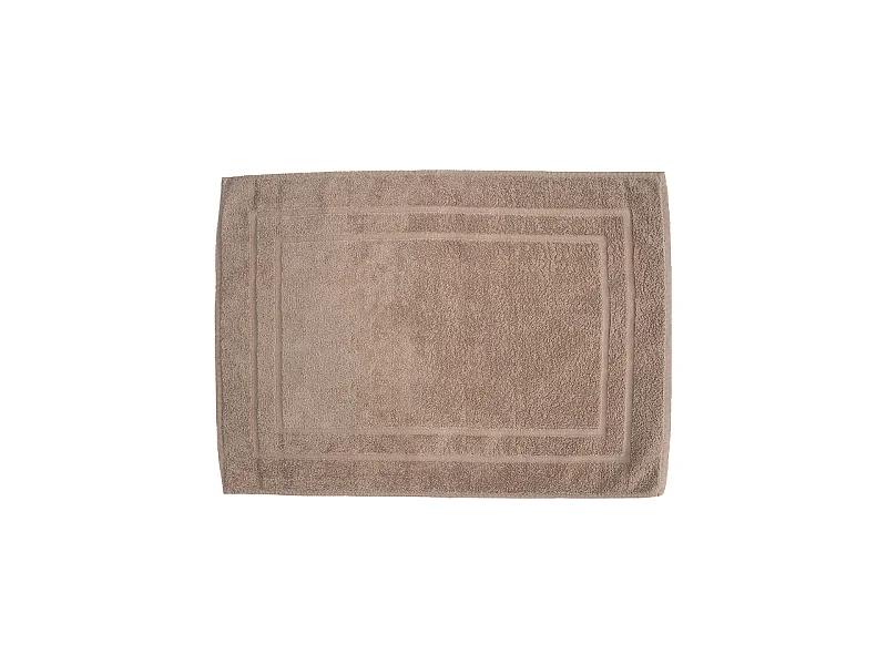 Tapis de bain éponge 100% coton 800 grammes m2. Amande