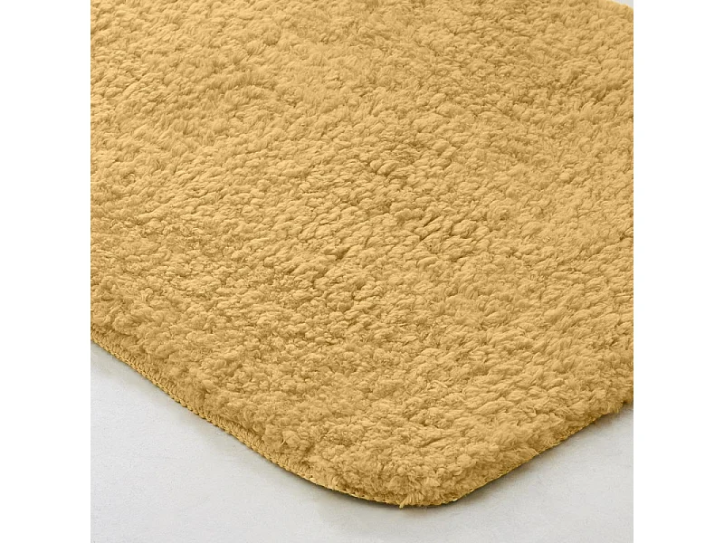 100% polyester getufte pool design badmat, 1400 gram m2. Oker