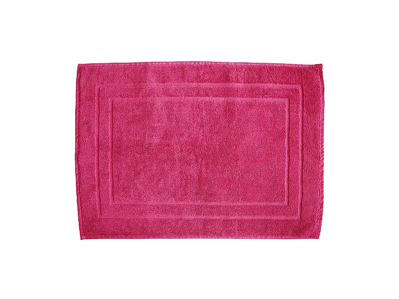 Alfombra de baño de rizo 100% algodón 800 gramos m2. Frambuesa