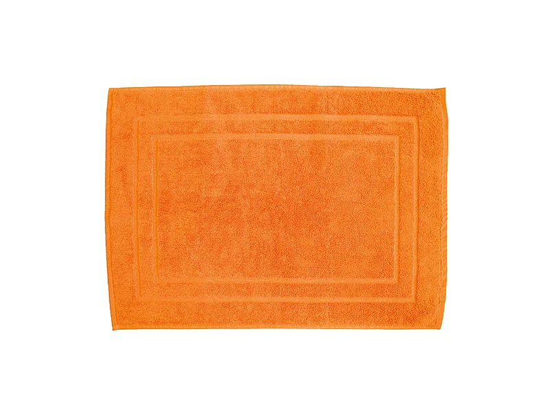 Tappetino da bagno in spugna 100% cotone 800 grammi m2. mandarino