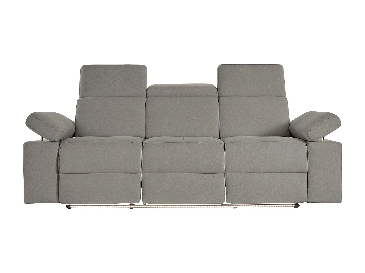 Rayland | Fauteuil relax 3 places électrique en tissu Sunday gris