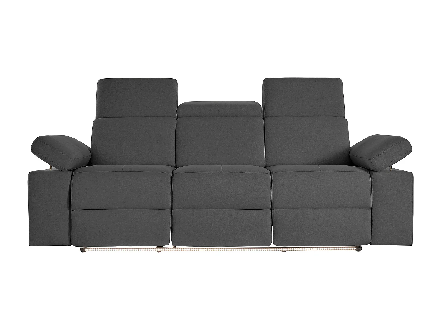 Rayland | Fauteuil relax 3 places électrique en tissu Sunday anthracite