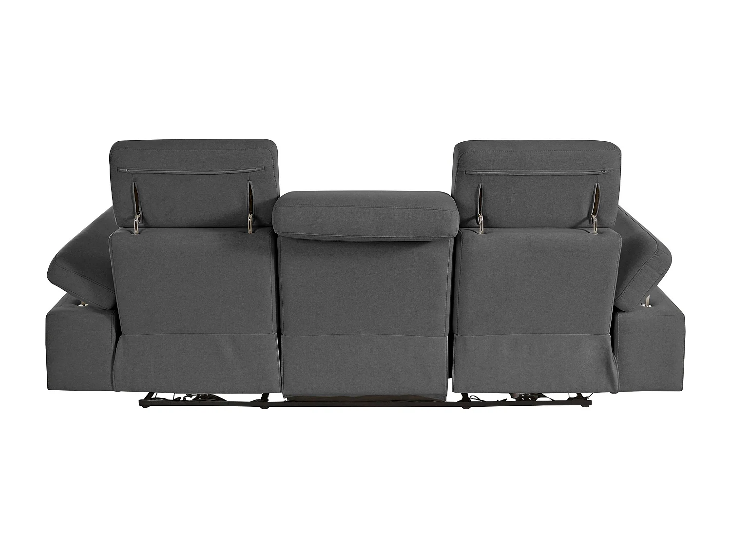 Rayland | Fauteuil relax 3 places électrique en tissu Sunday anthracite
