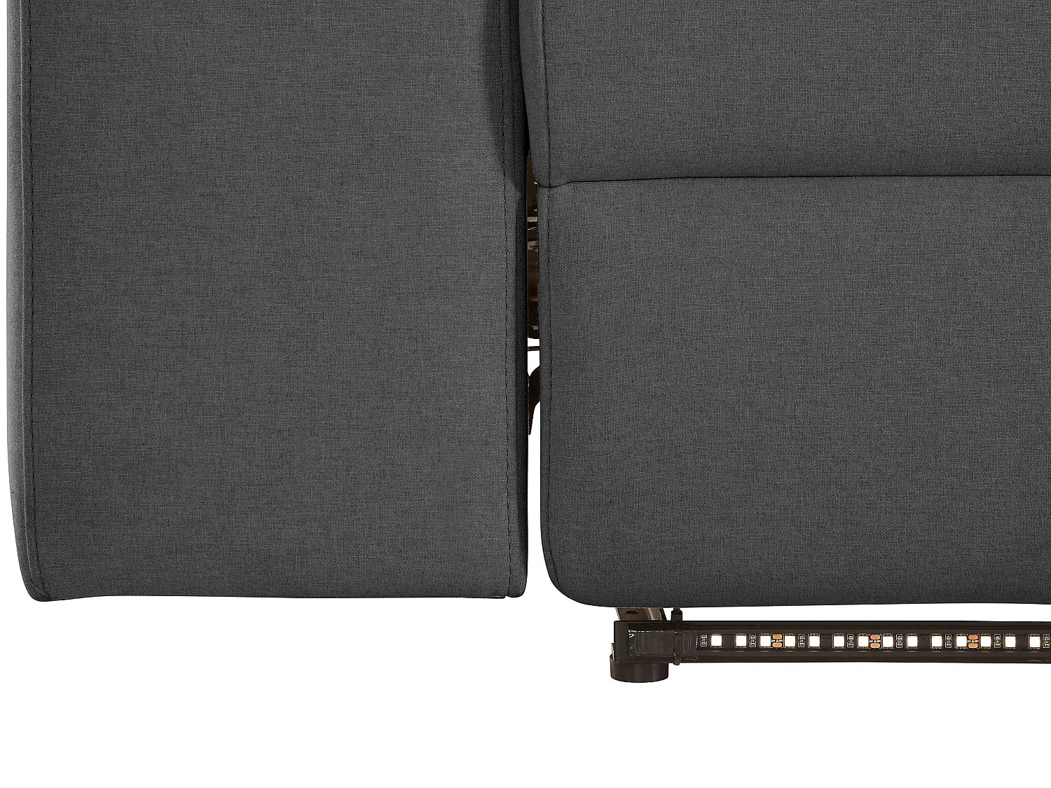 Rayland | Fauteuil relax 3 places électrique en tissu Sunday anthracite