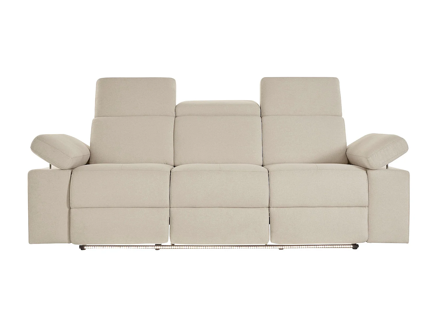 Rayland | Fauteuil relax 3 places électrique en tissu Sunday sable