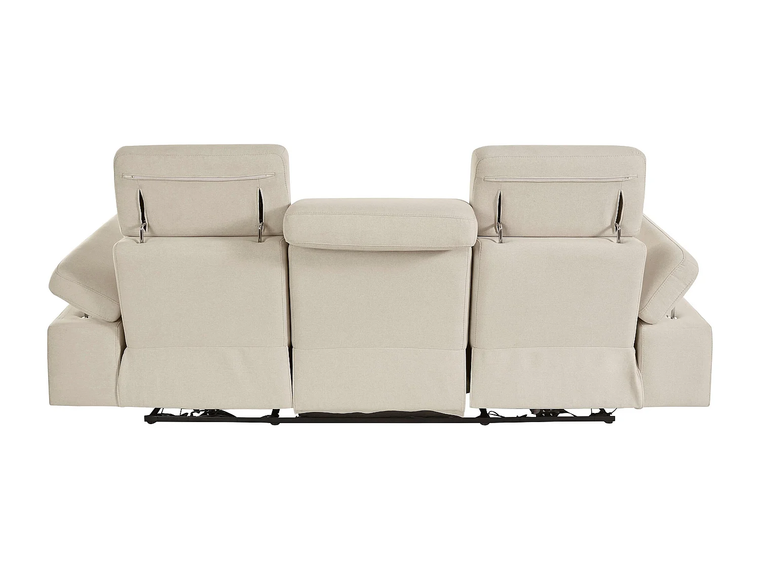 Rayland | Fauteuil relax 3 places électrique en tissu Sunday sable