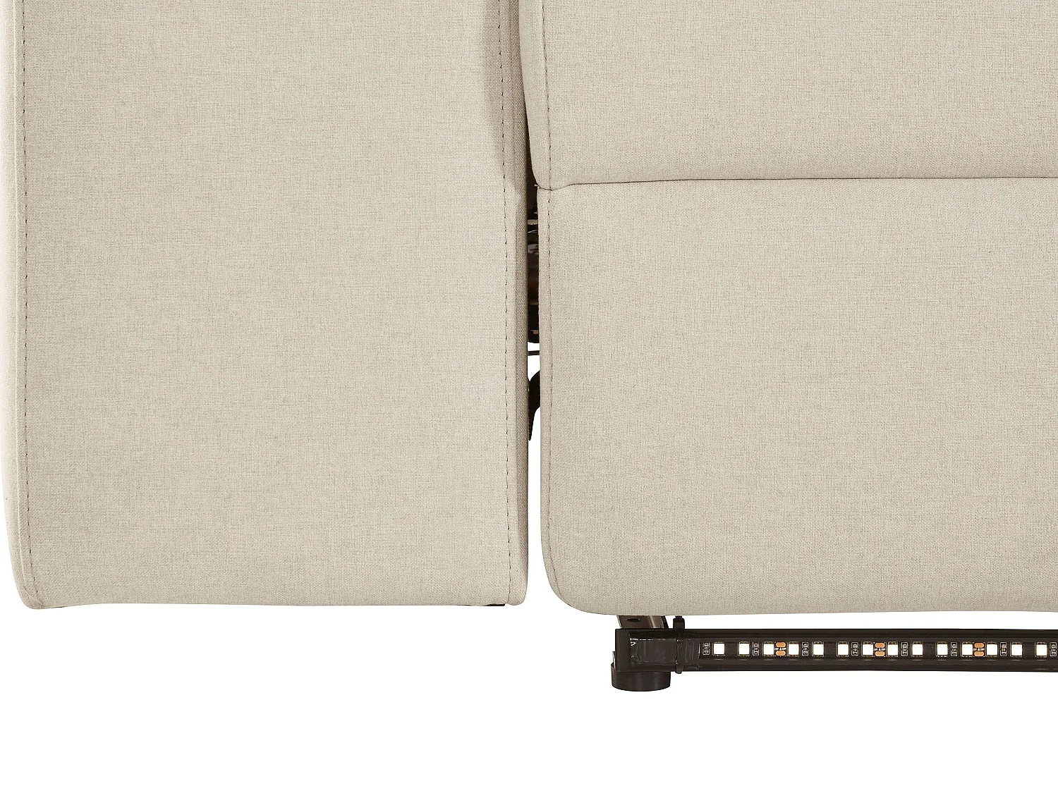 Rayland | Fauteuil relax 3 places électrique en tissu Sunday sable