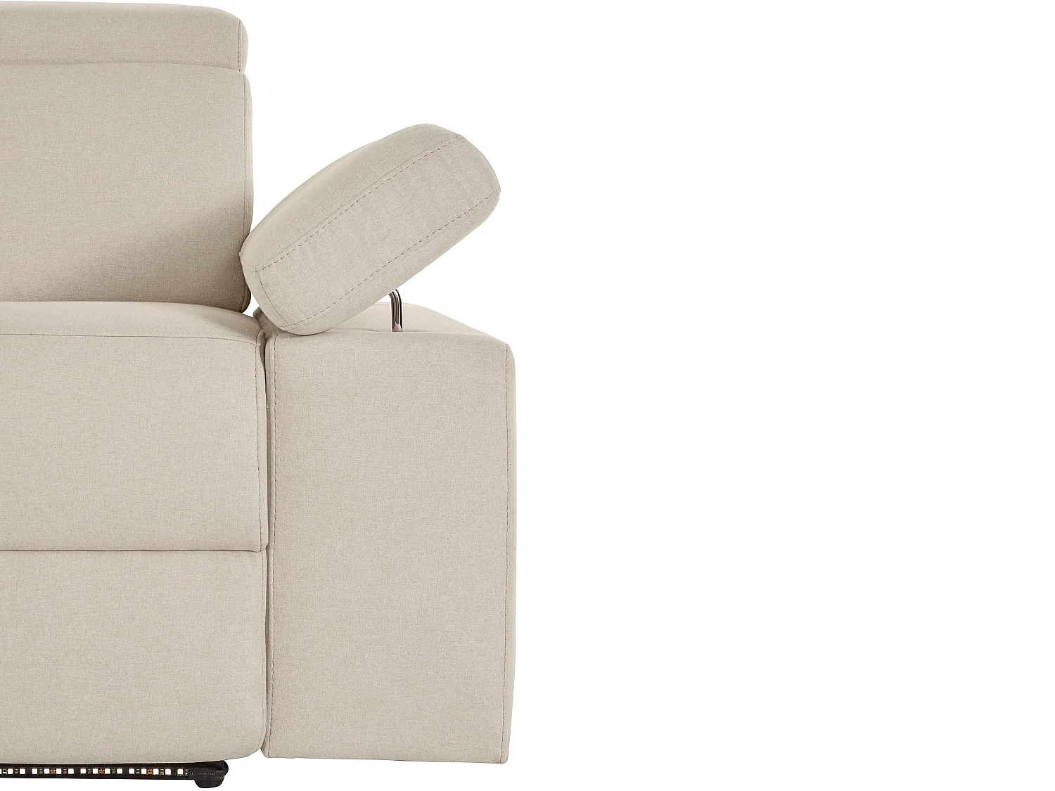 Rayland | Fauteuil relax 3 places électrique en tissu Sunday sable