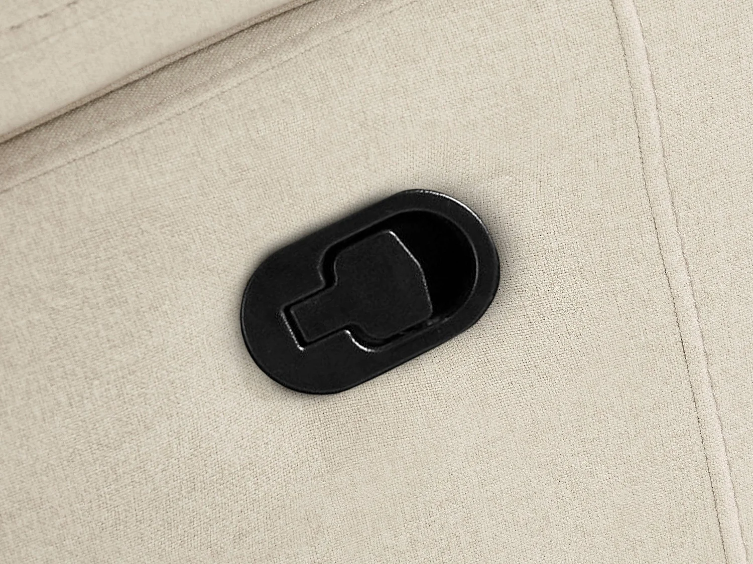 Rayland | Fauteuil relax 3 places électrique en tissu Sunday sable