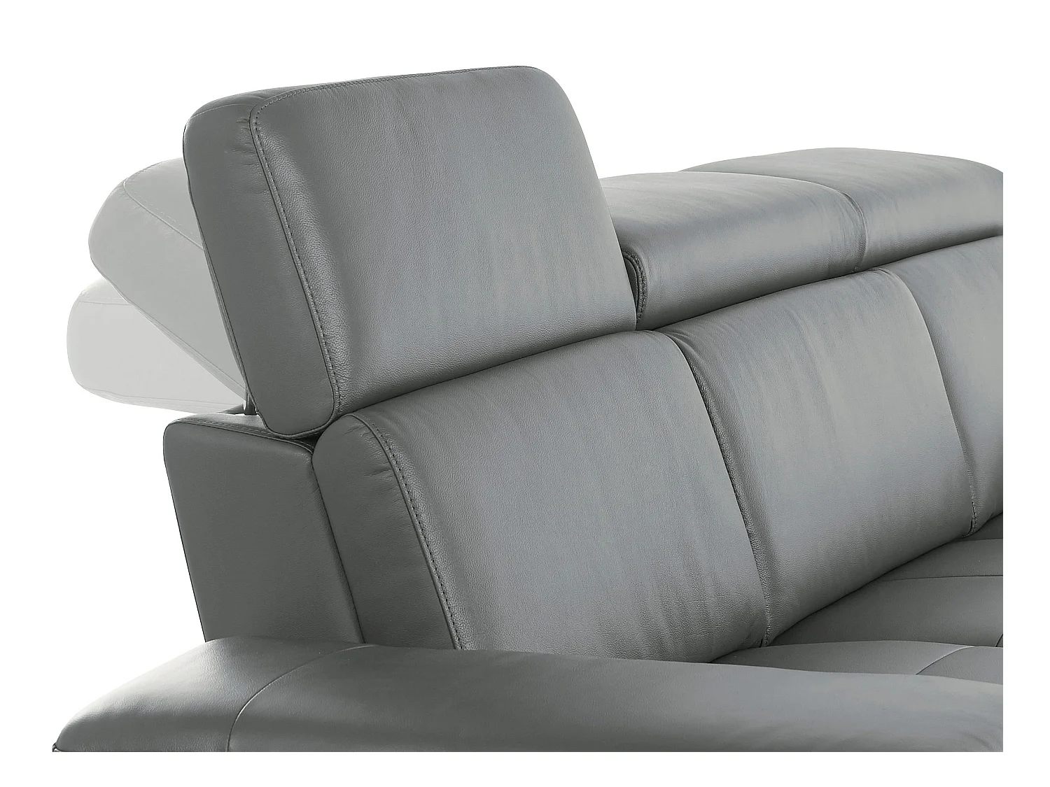 Rayland | Bank 3-zits handmatige functie Grijs leer/PU