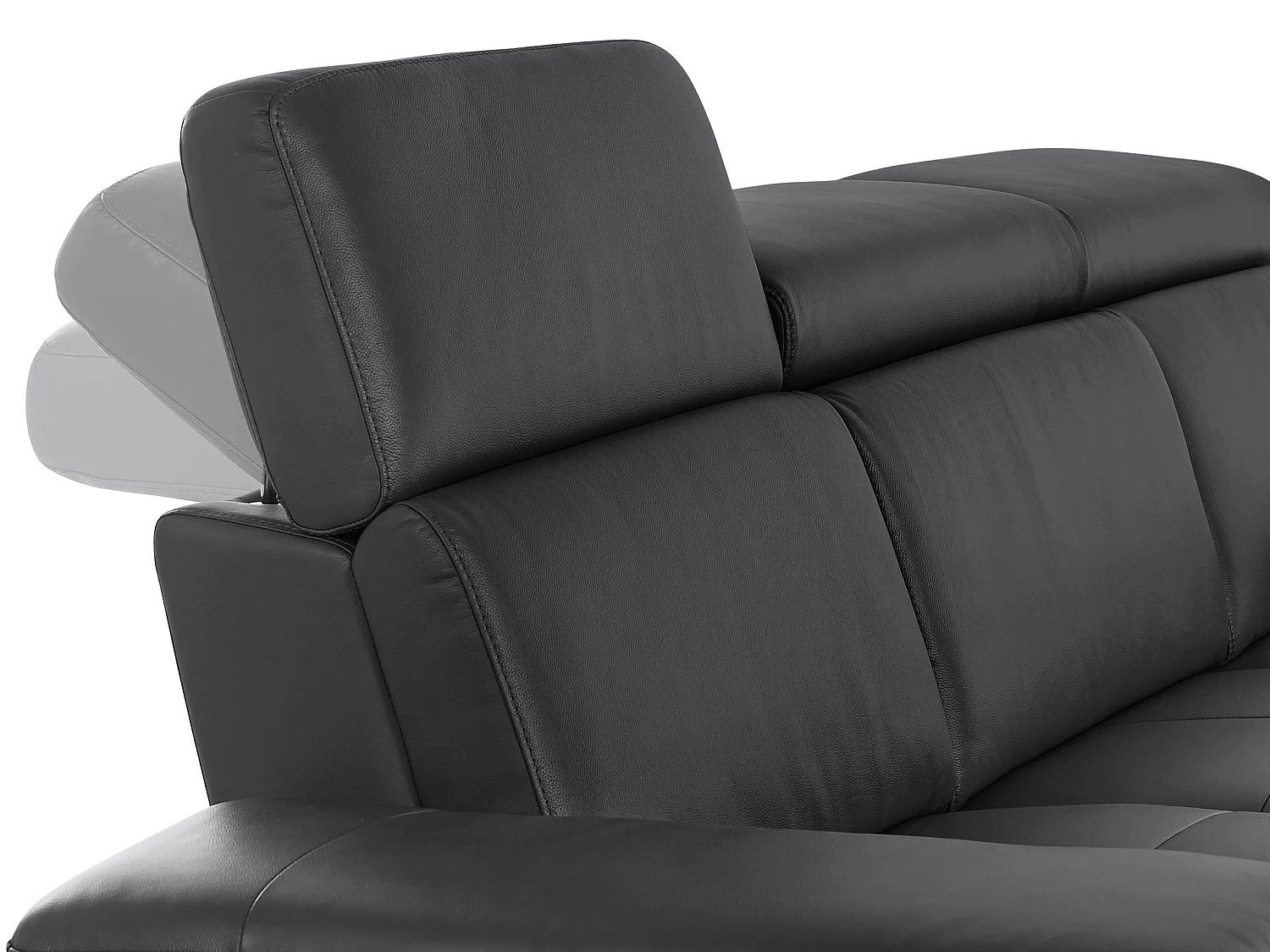 Rayland | Bank 3-zits handmatige functie Zwart PU