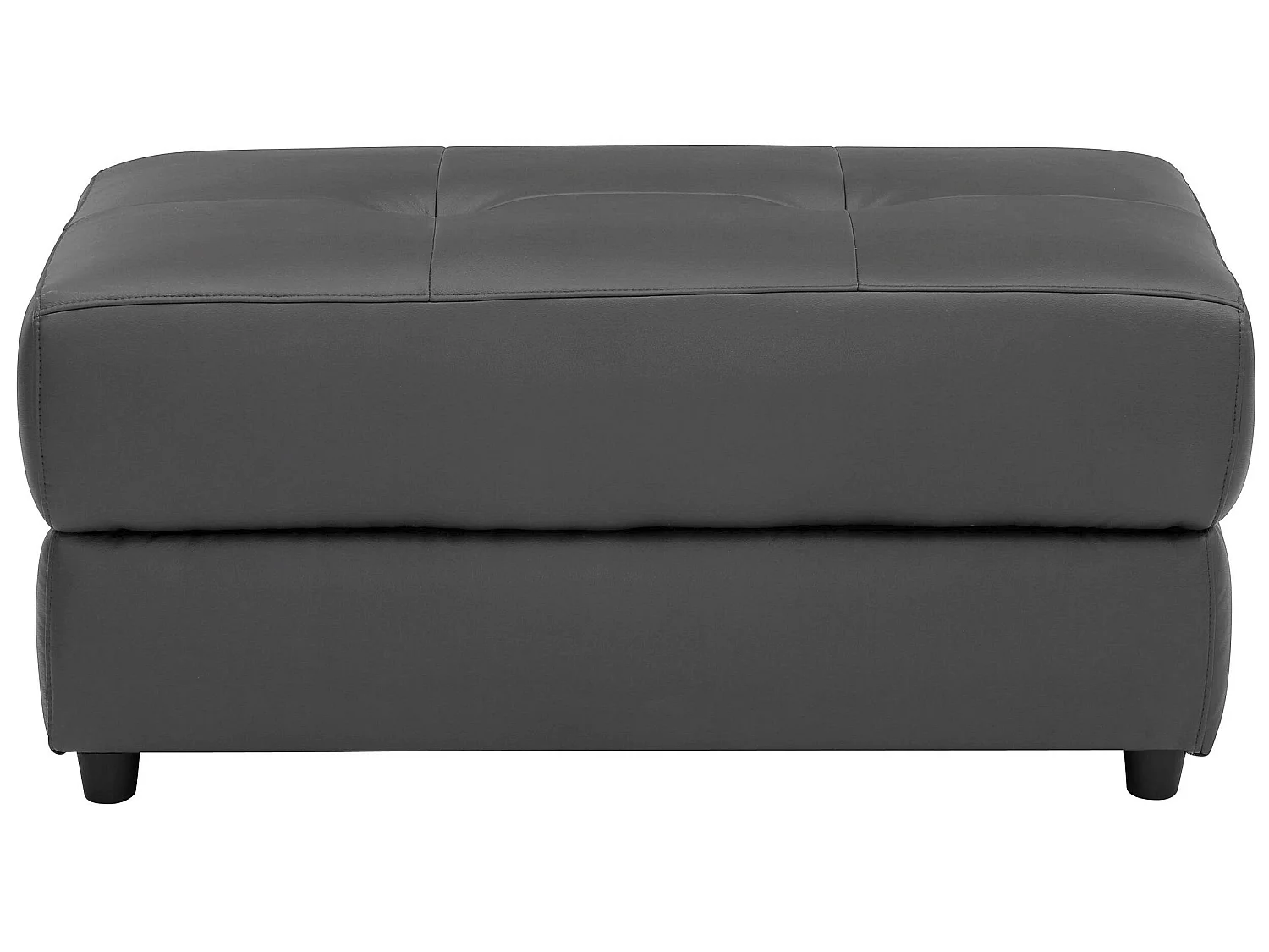 Rayland | Pouf en PU noir