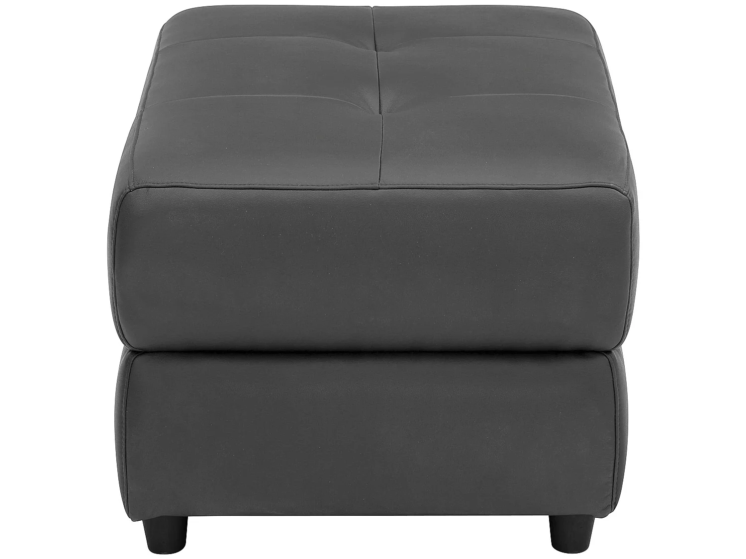 Rayland | Pouf en PU noir