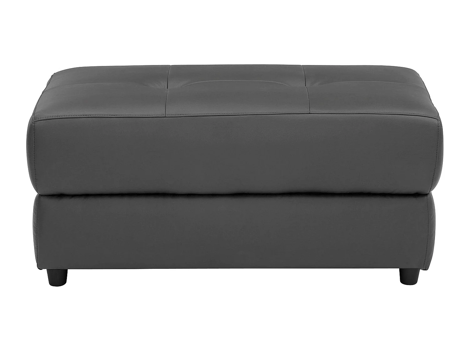 Rayland | Pouf en PU noir