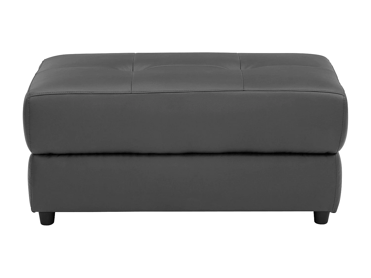 Rayland | Pouf en PU noir