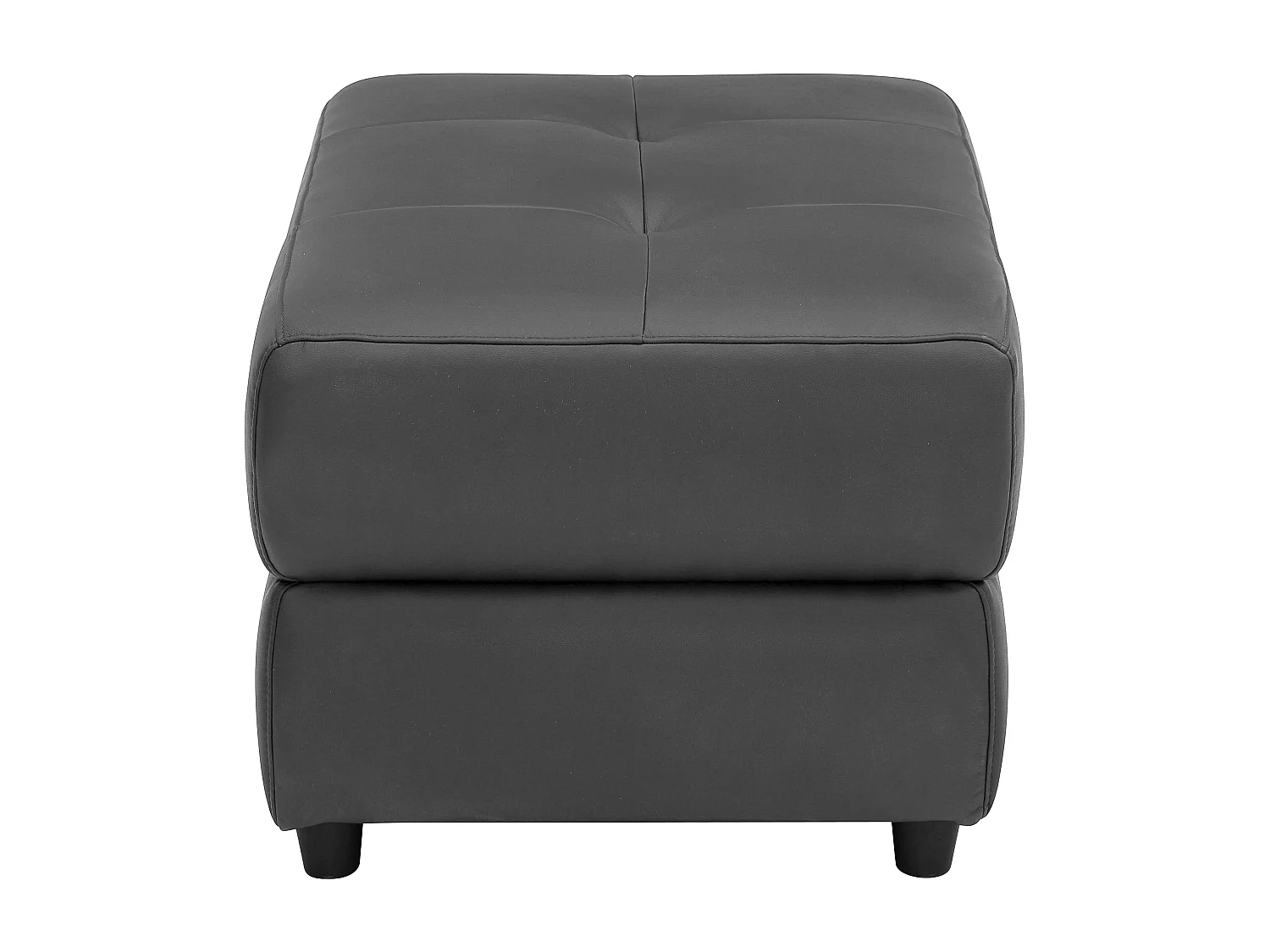 Rayland | Pouf en PU noir
