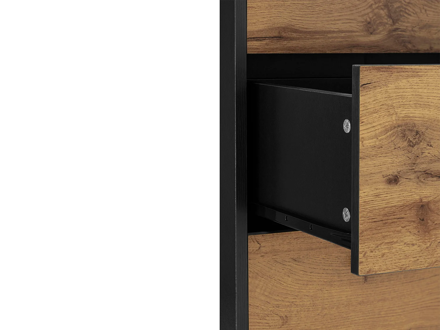 Rocco kist zwart eiken