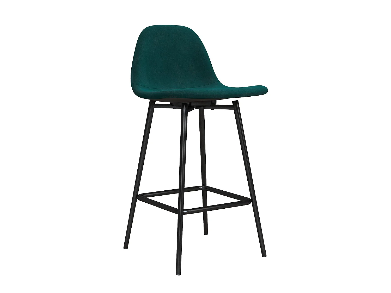 Calvin | Tabouret de comptoir en velours vert