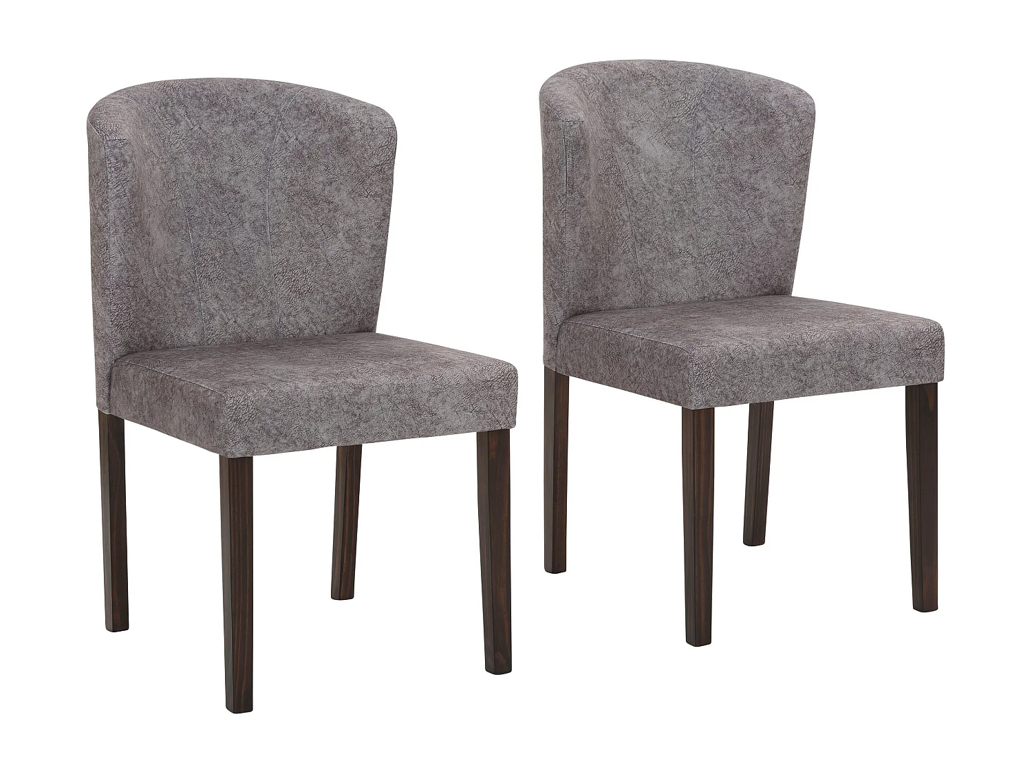 Hamilton | Lot de 2 chaises de salle à manger rembourrées en PU cappuccino