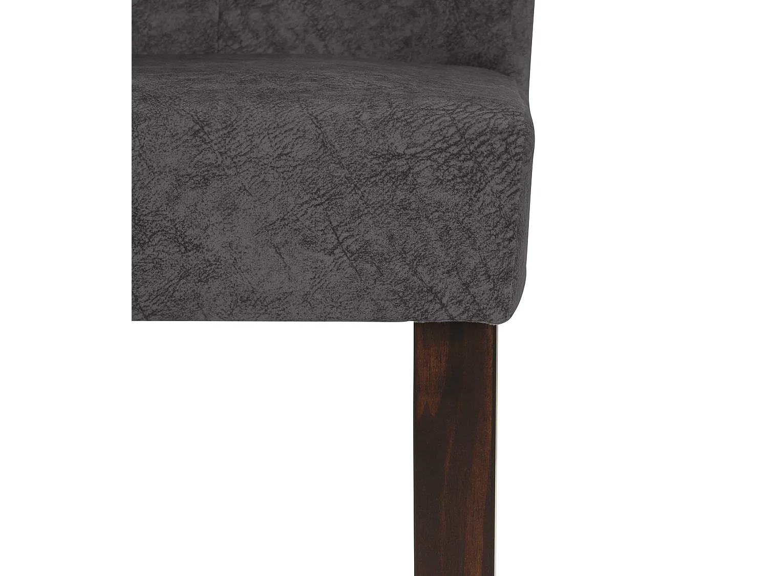 Hamilton | Lot de 2 chaises de salle à manger rembourrées en PU marron