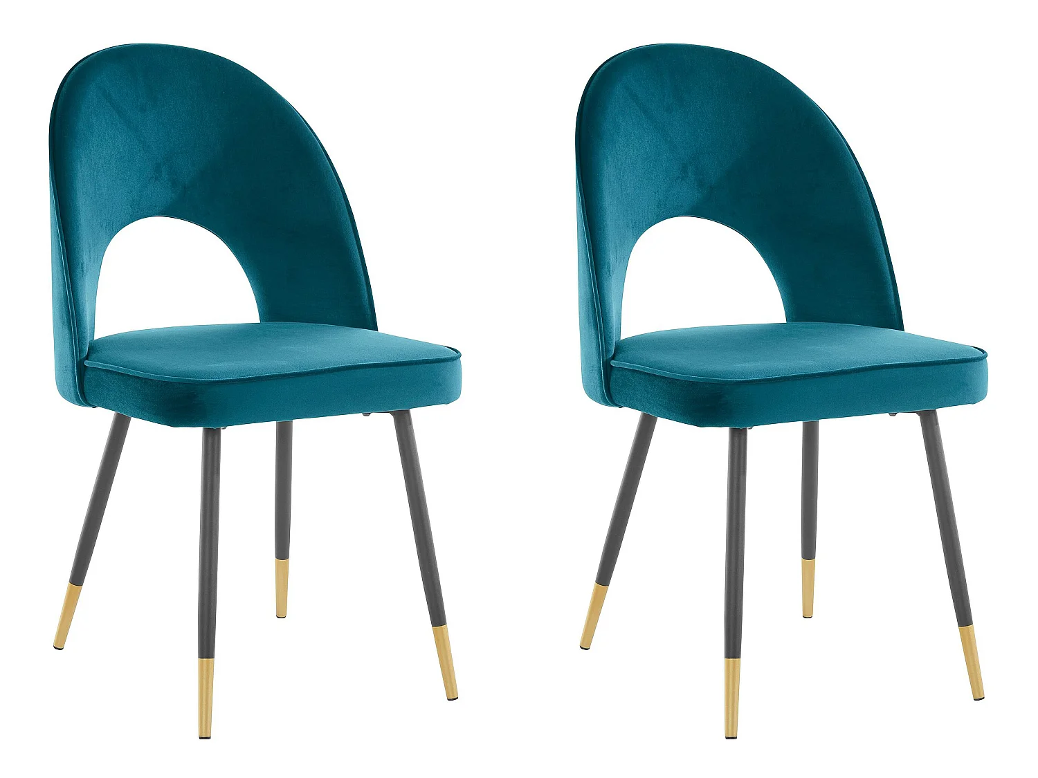 Rosie | Chaise 2 Pack en Velvet Petrol