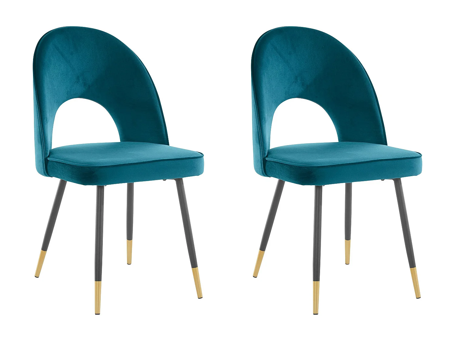 Rosie | Chaise 2 Pack en Velvet Petrol