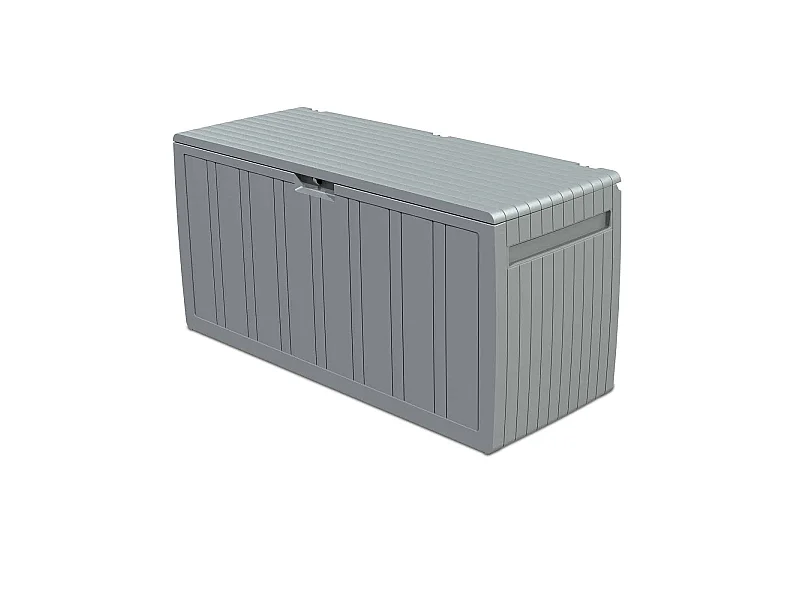 Baule Contenitore Fabbricato in Resina Gardiun Top 117x45,5x57,50 cm 270L Montaggio in Clic con Sistema di Chiusura Grigio