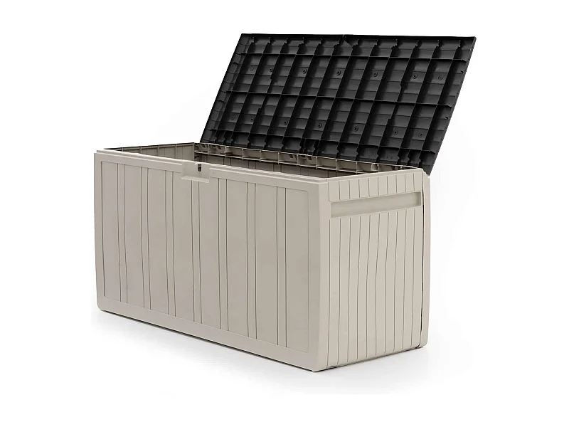 Coffre jardin résine verrouillable 270L résistant GARDINO