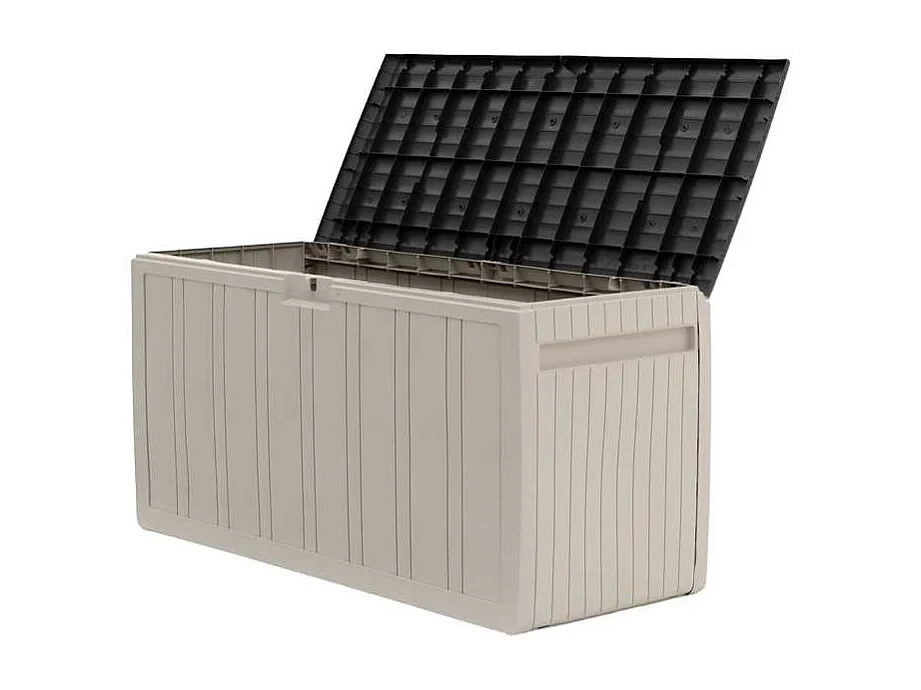Coffre jardin résine verrouillable 270L résistant GARDINO