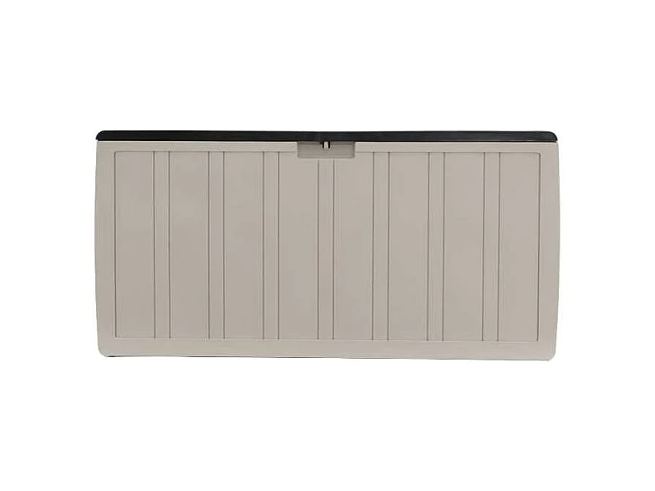 Baule Contenitore Fabbricato in Resina Gardiun Top 117x45,5x57,50 cm 270L Montaggio a Clic | Sistema di Chiusura per Lucchetto| Design Bicolore