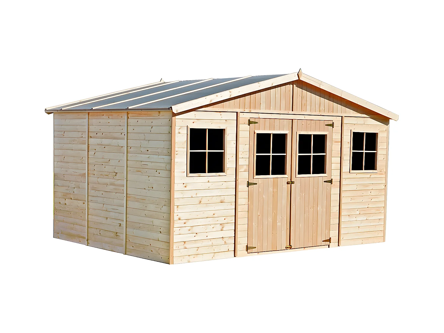 Garage in Legno Gardiun Vladimir 13,24 m² Esterni 320x418x188/246 cm