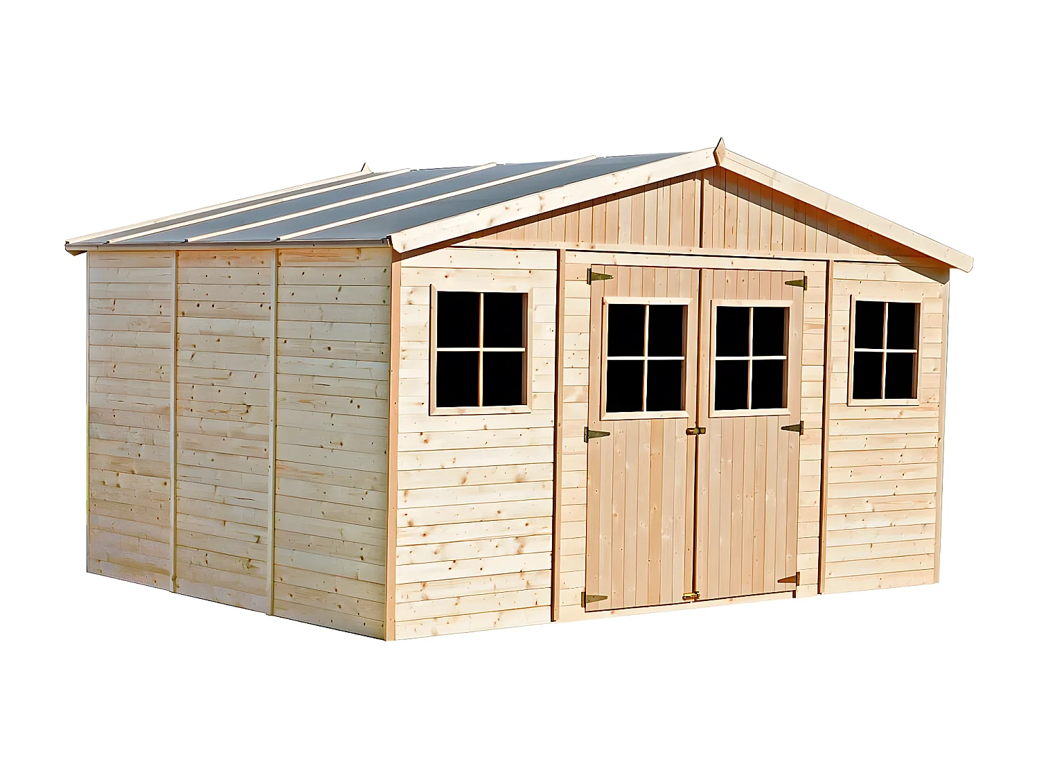 Garage in Legno Gardiun Vladimir 13,24 m² Esterni 320x418x188/246 cm