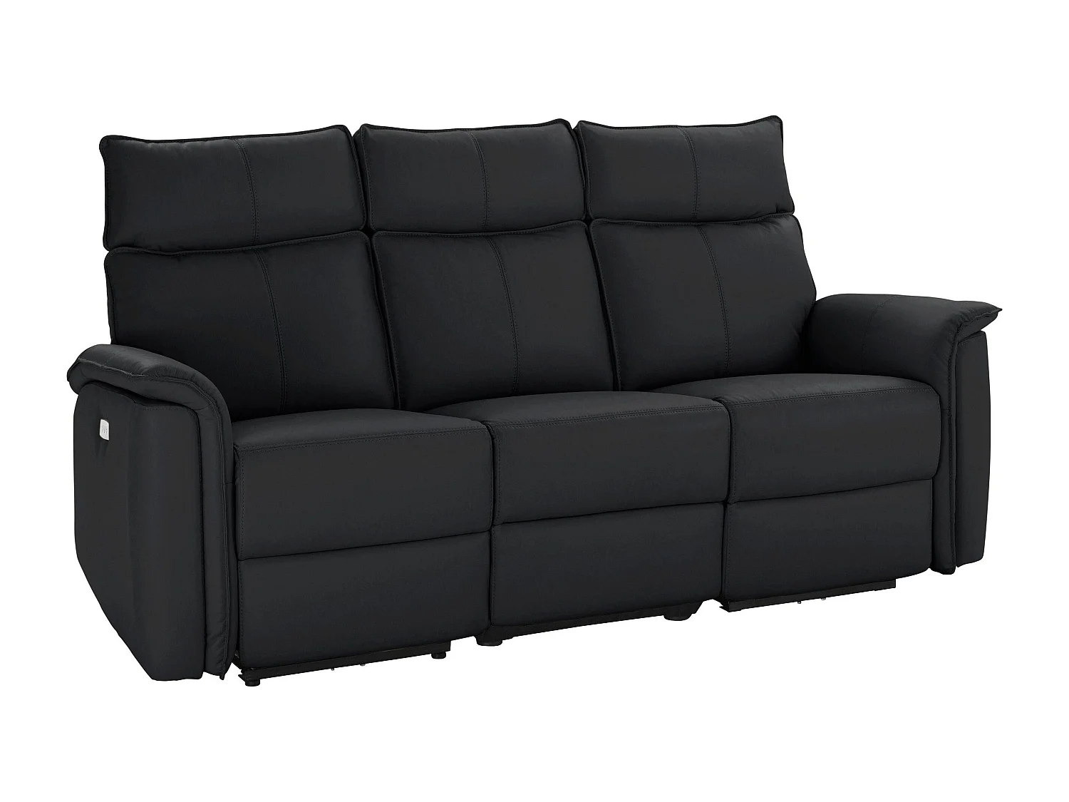 Zola|Canapé 3 places noir