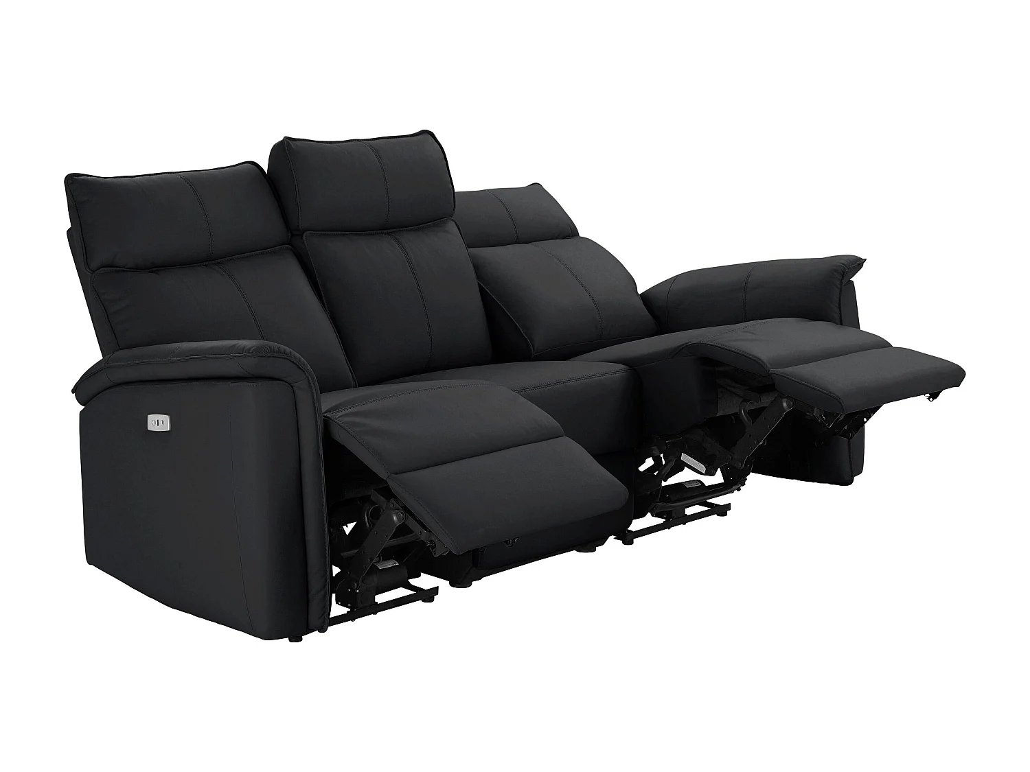 Zola|Canapé 3 places noir