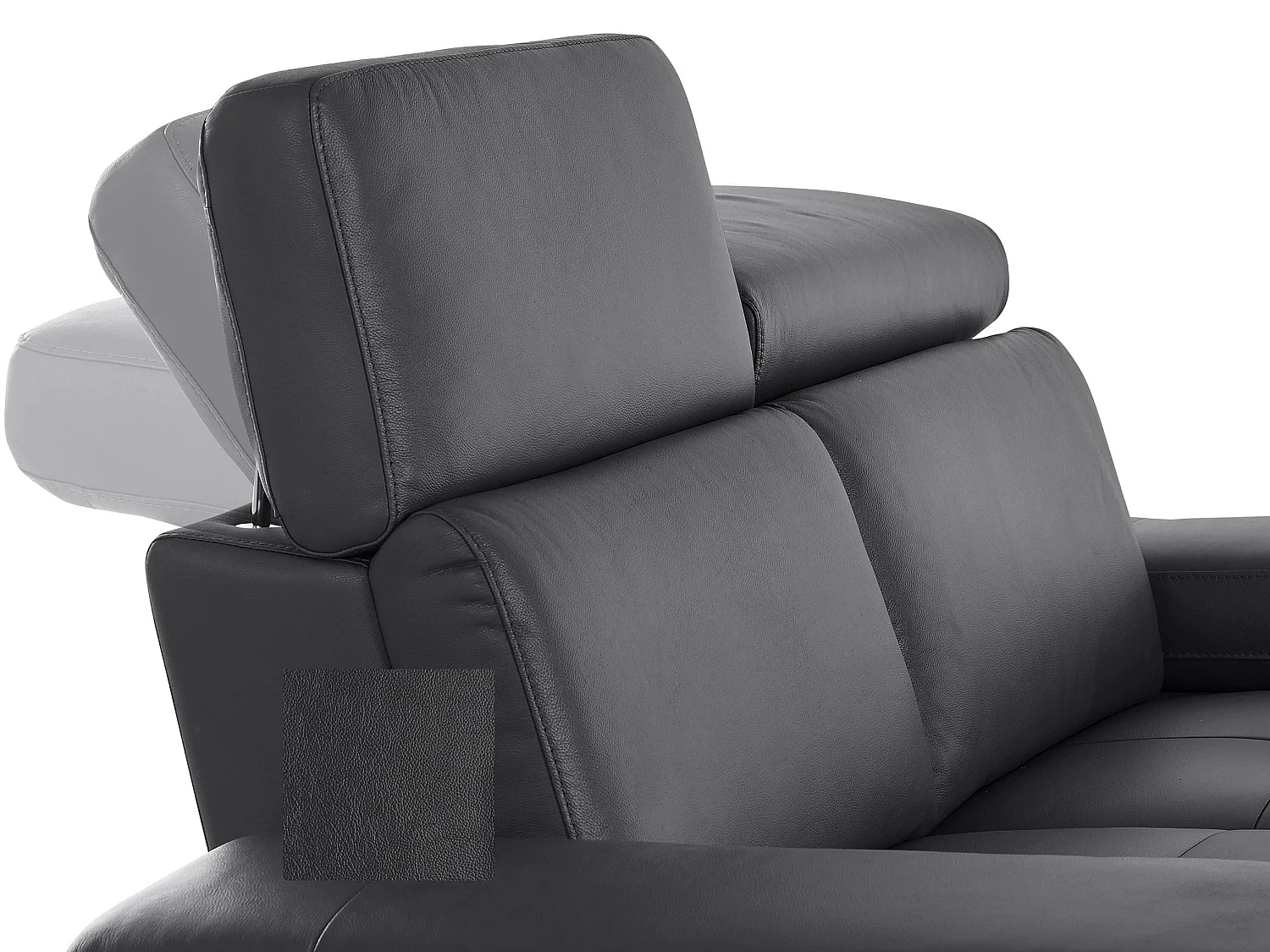 Rayland|Chaiselong Canapé 3 places droit électrique