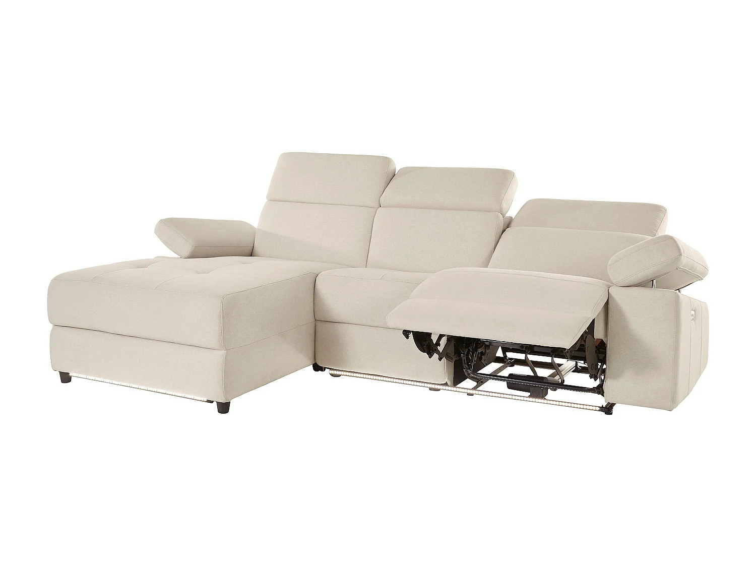 Rayland Chaiselong bank 3S L Elektrisch