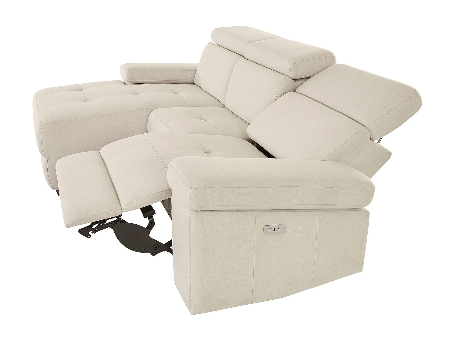 Rayland | Sofá Chaiselong 3 Lugares Esquerdo Elétrico