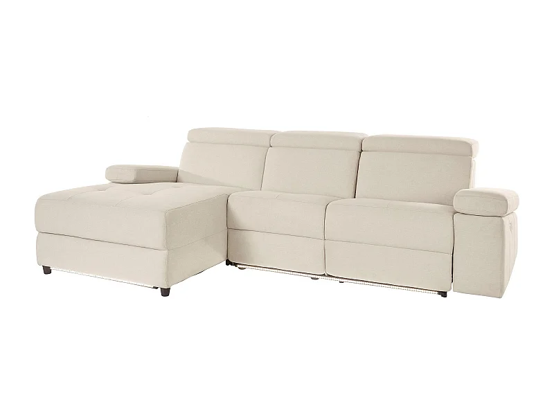 Rayland|Chaiselong Canapé 3 places gauche électrique